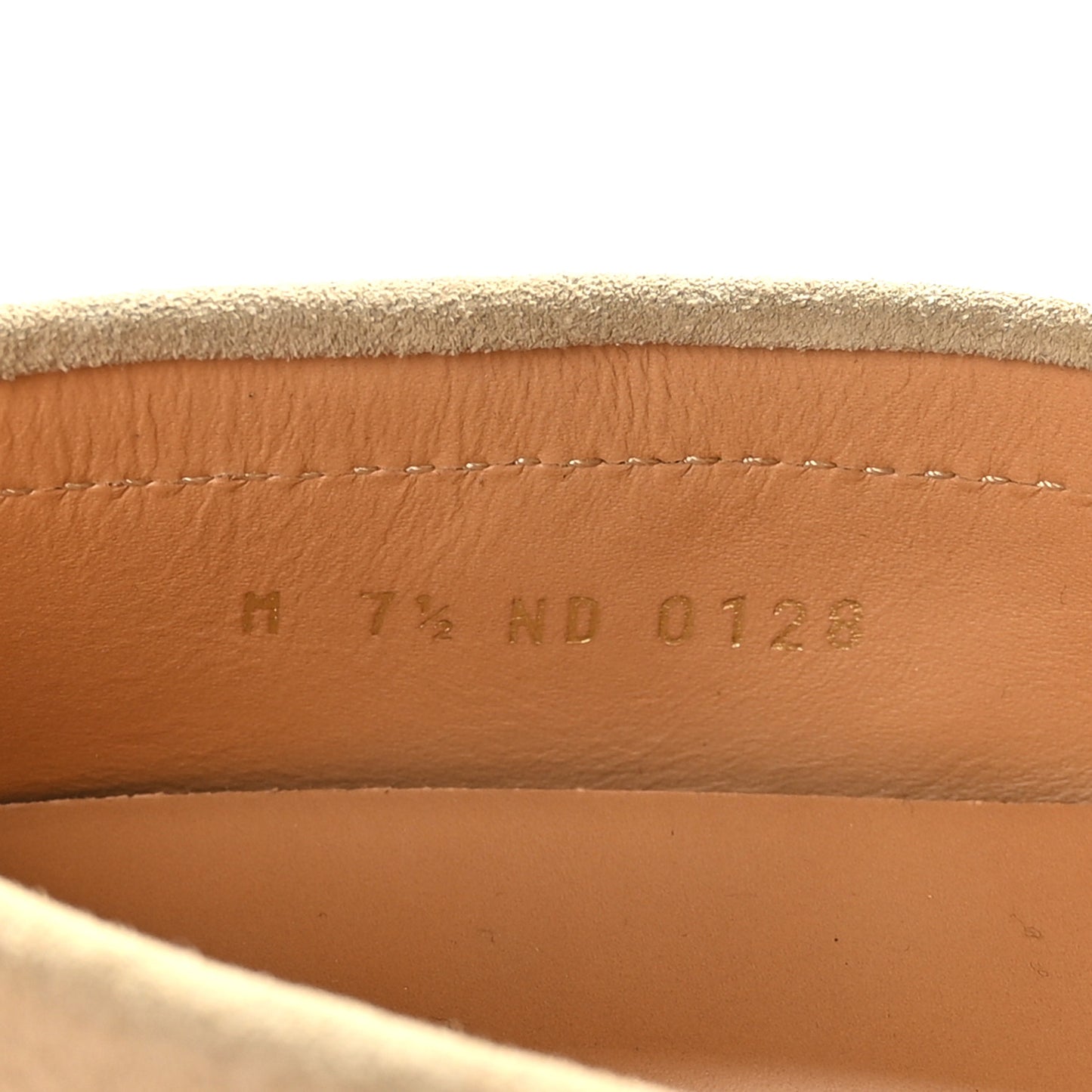 Suede Calfskin LV Porto Vecchio Moccasin Loafers 7.5 Beige