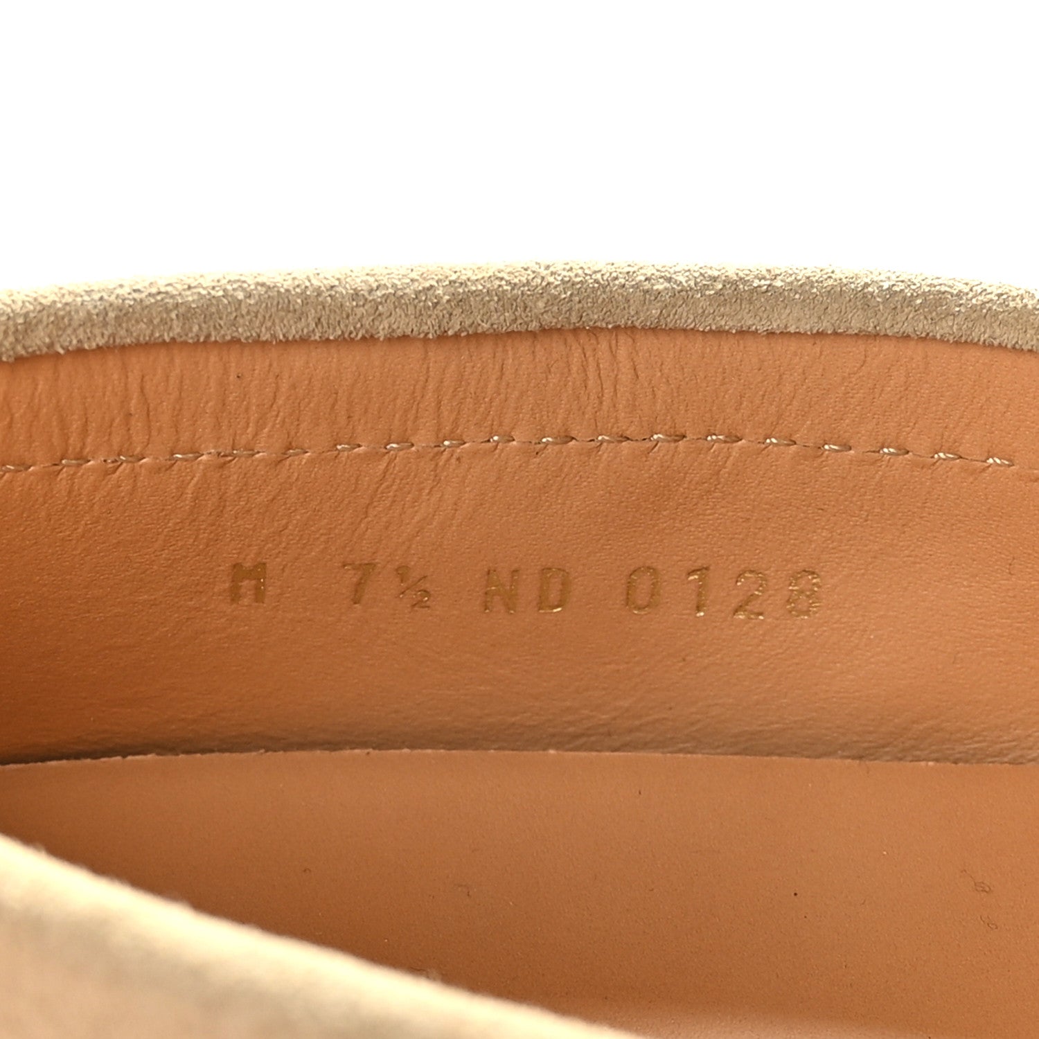 Louis Vuitton Suede Calfskin LV Porto Vecchio Moccasin Loafers 7.5 Beige 6 of 9