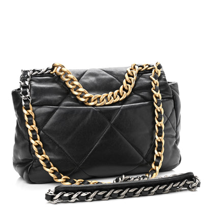 Chanel Lambskin Quilted Medium Chanel 19 Flap Black 3 of 16