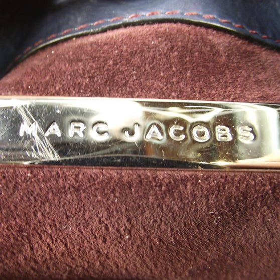 Marc Jacobs Leather Sophia Hobo Navy 7 of 8