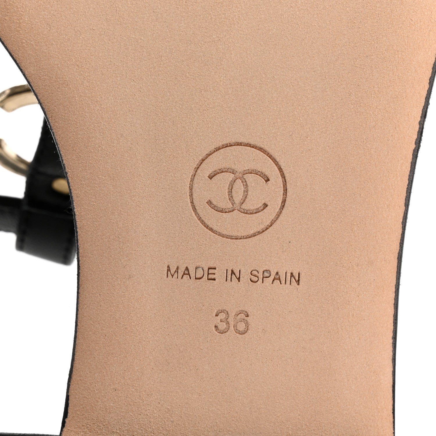 Chanel Lambskin CC Logo Thong Sandals 36 Black 8 of 11