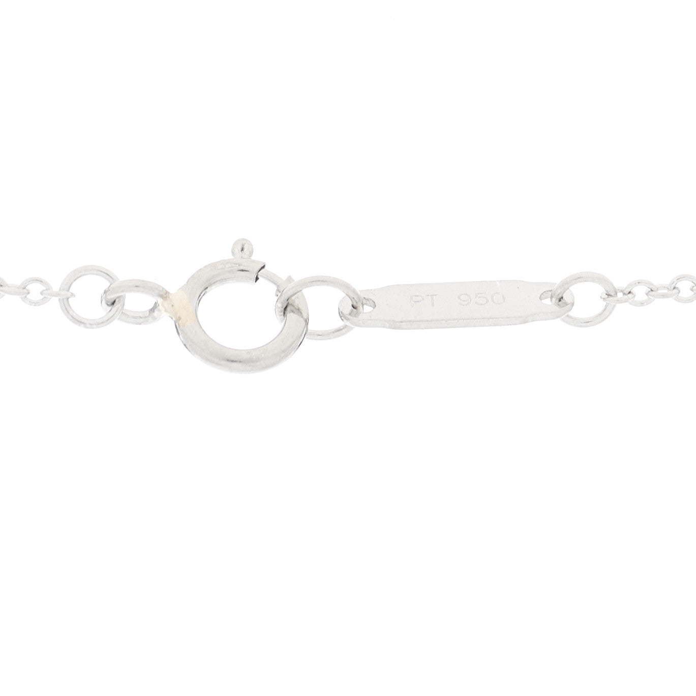 Tiffany Platinum Diamond Small Cross Pendant Necklace 3 of 5