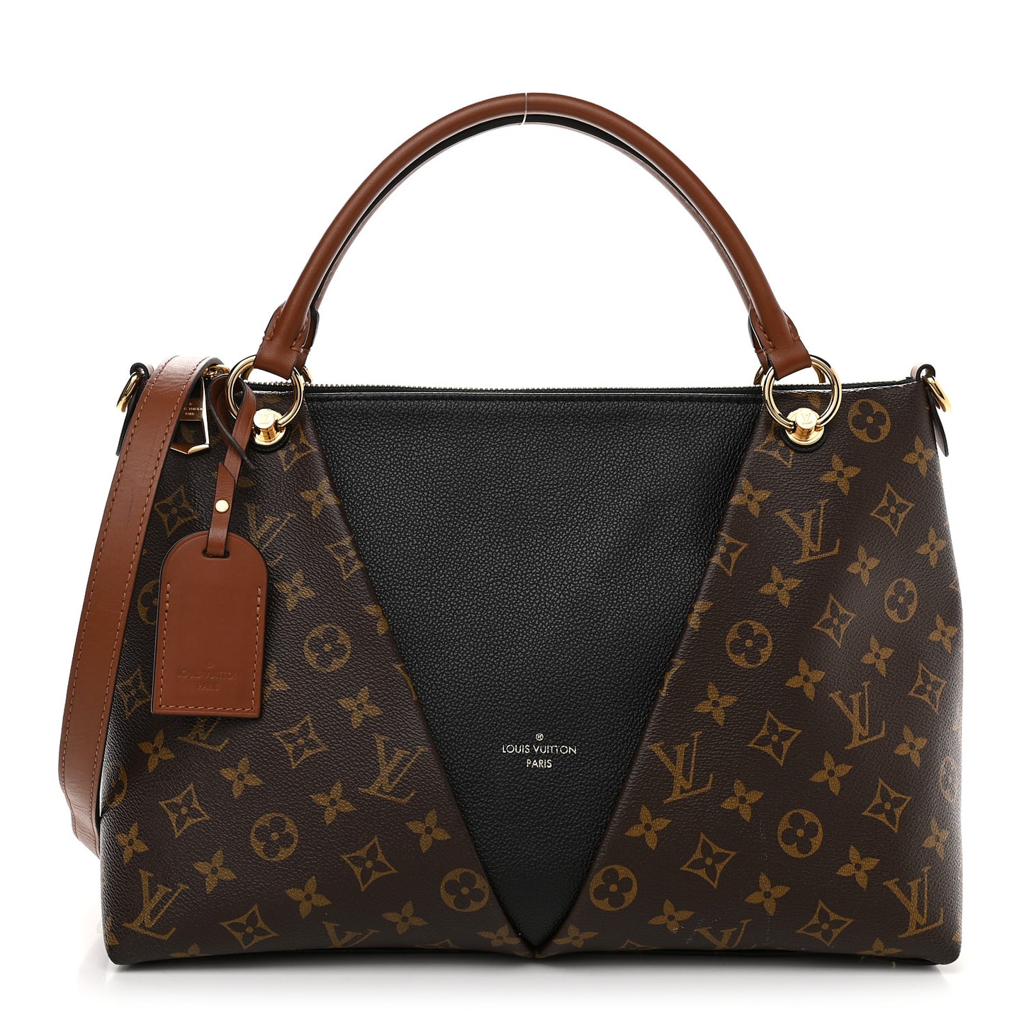 Monogram V Tote MM Black
