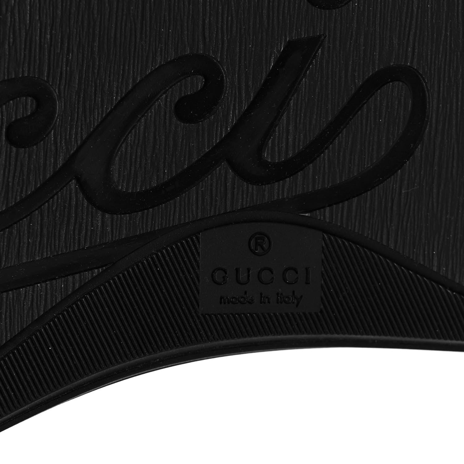 Gucci Nappa Mens Low Top Sneakers 9 Black 6 of 9