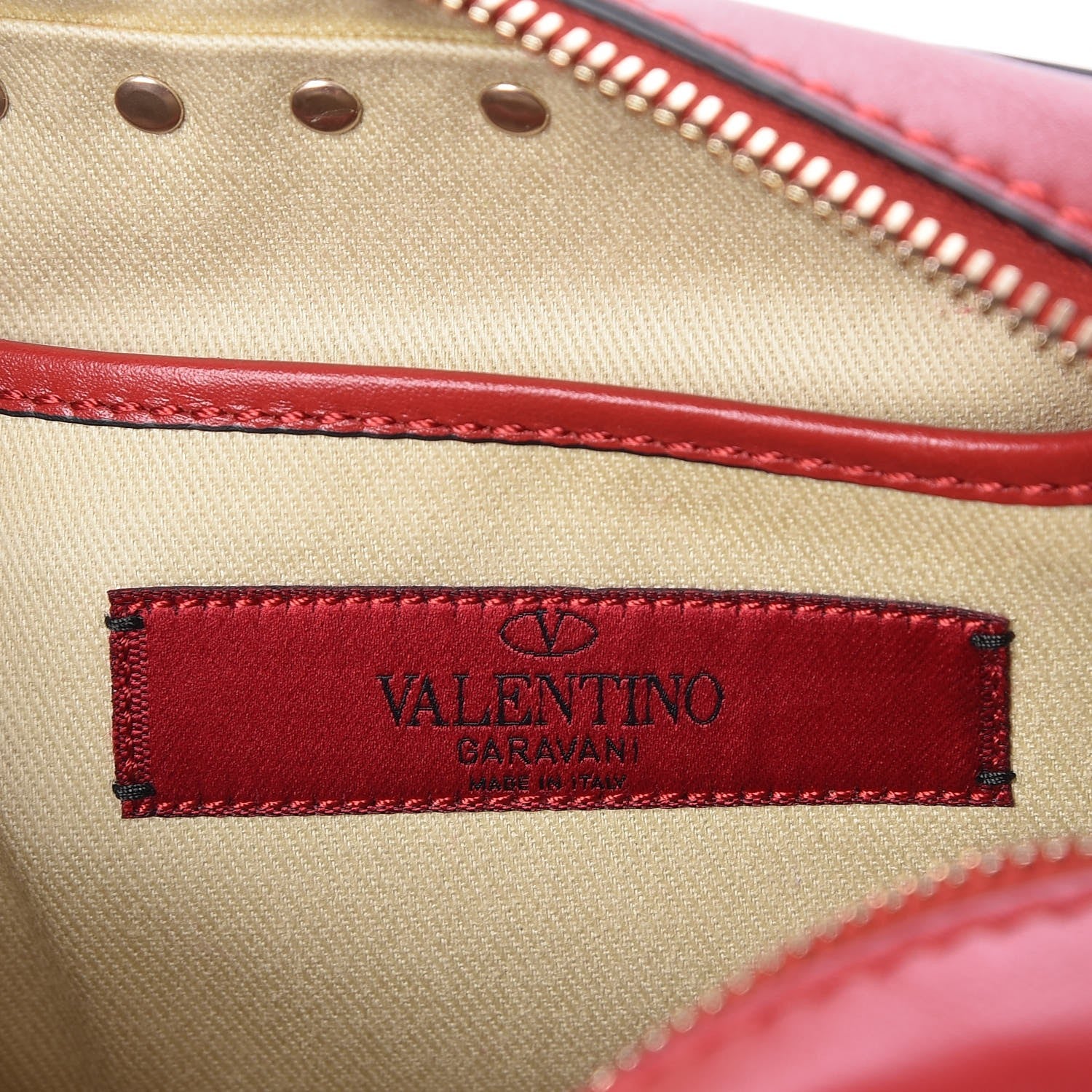 Valentino Garavani Calfskin Rockstud Camera Crossbody Bag Red 6 of 6