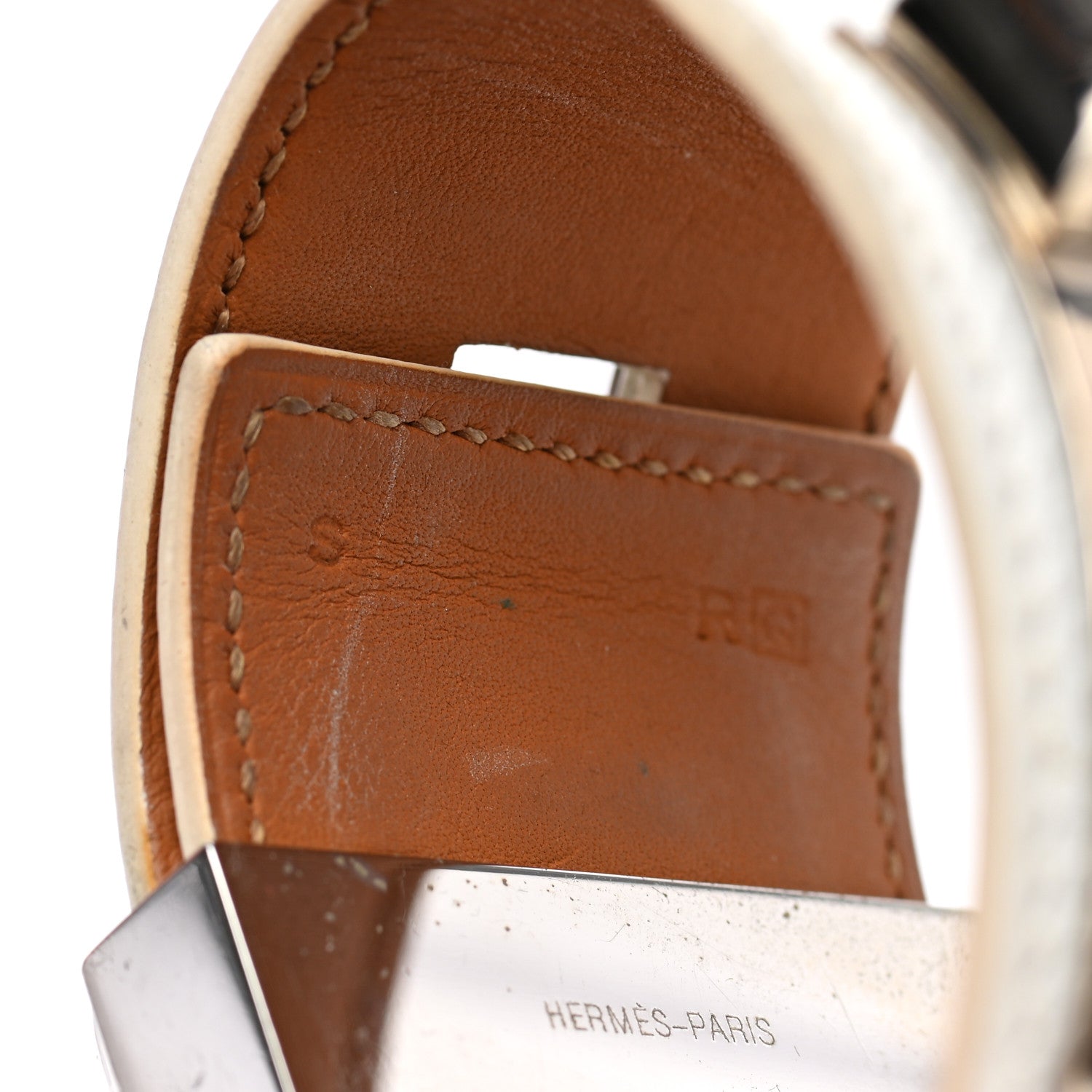 Hermes Epsom Collier de Chien CDC Bracelet S White 6 of 7