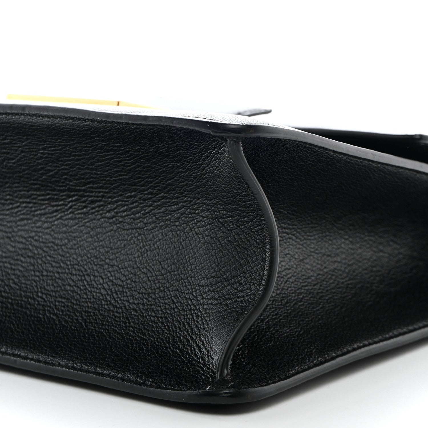 Tom Ford Shiny Goatskin Medium 001 Top Handle Bag Black 8 of 13