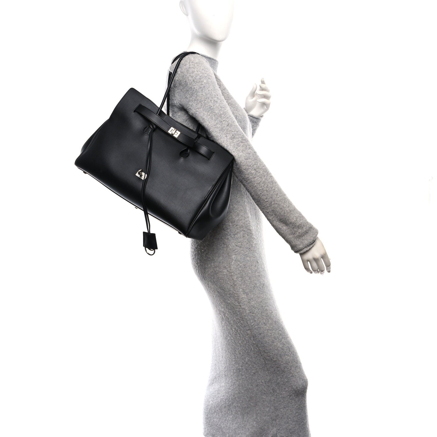 Balenciaga Smooth Calfskin Medium Bel Air Carry All Bag Black 2 of 9