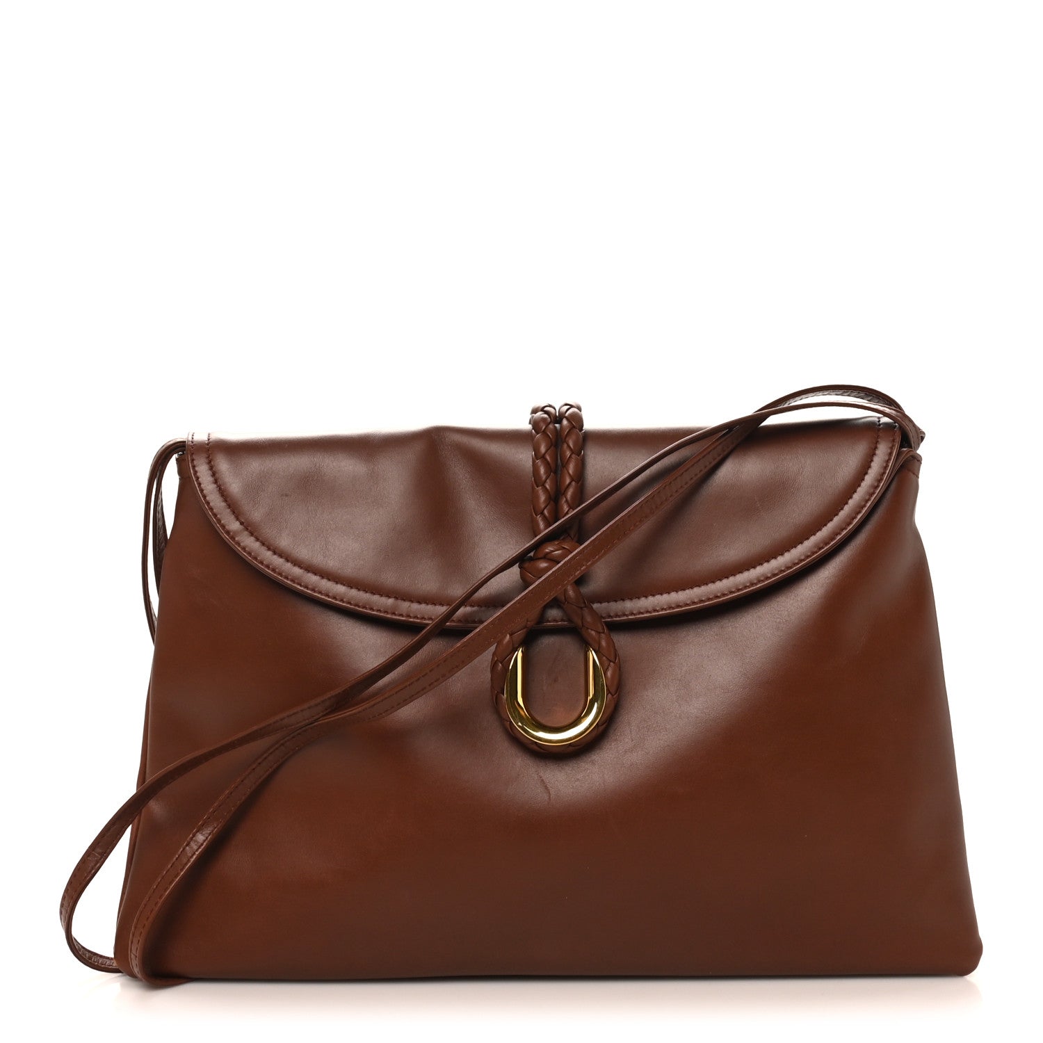 Bottega Veneta Smooth Calfskin Medium Liberta Shoulder Bag Sapele 1 of 9