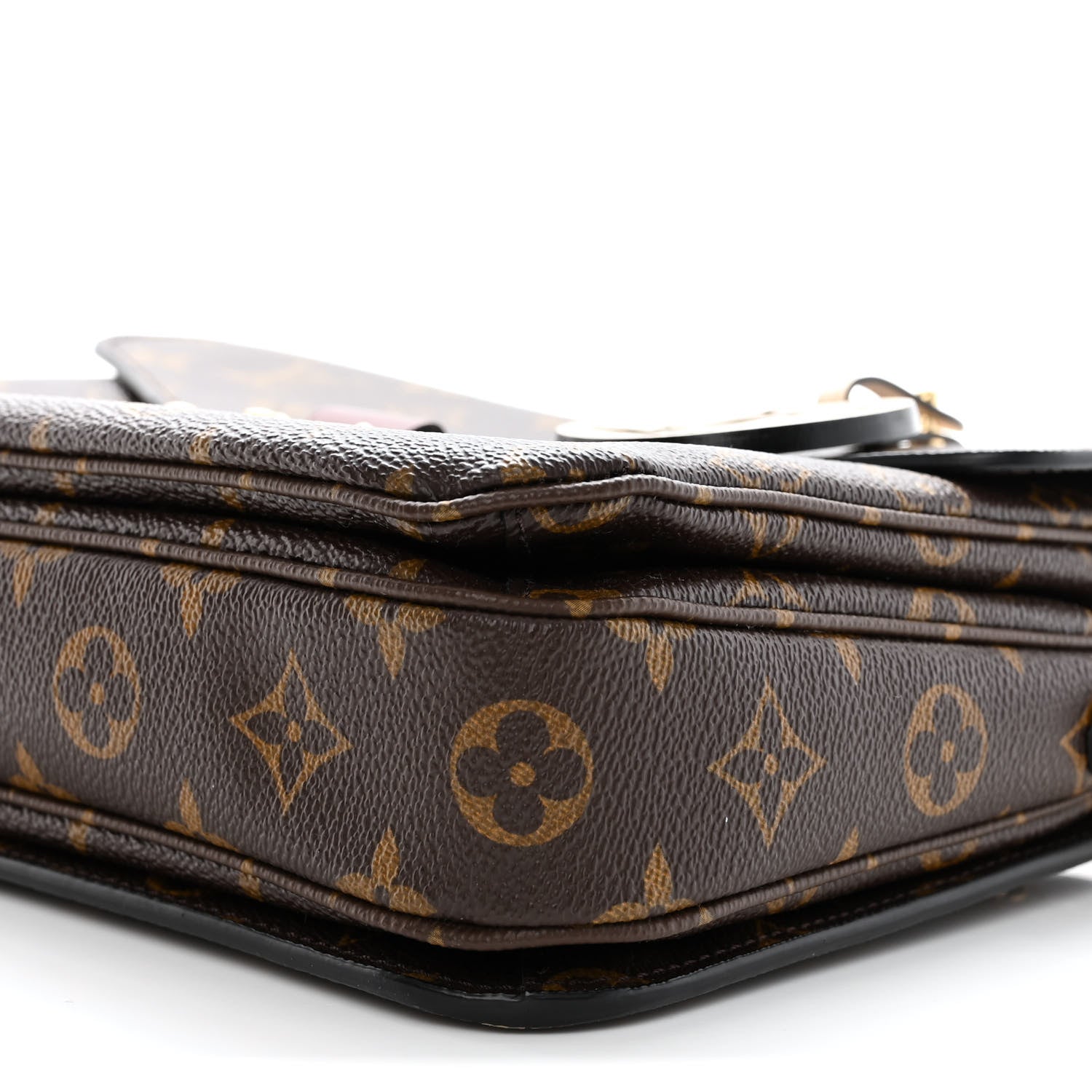 Louis Vuitton Monogram Braided Pochette Metis Safran 9 of 11