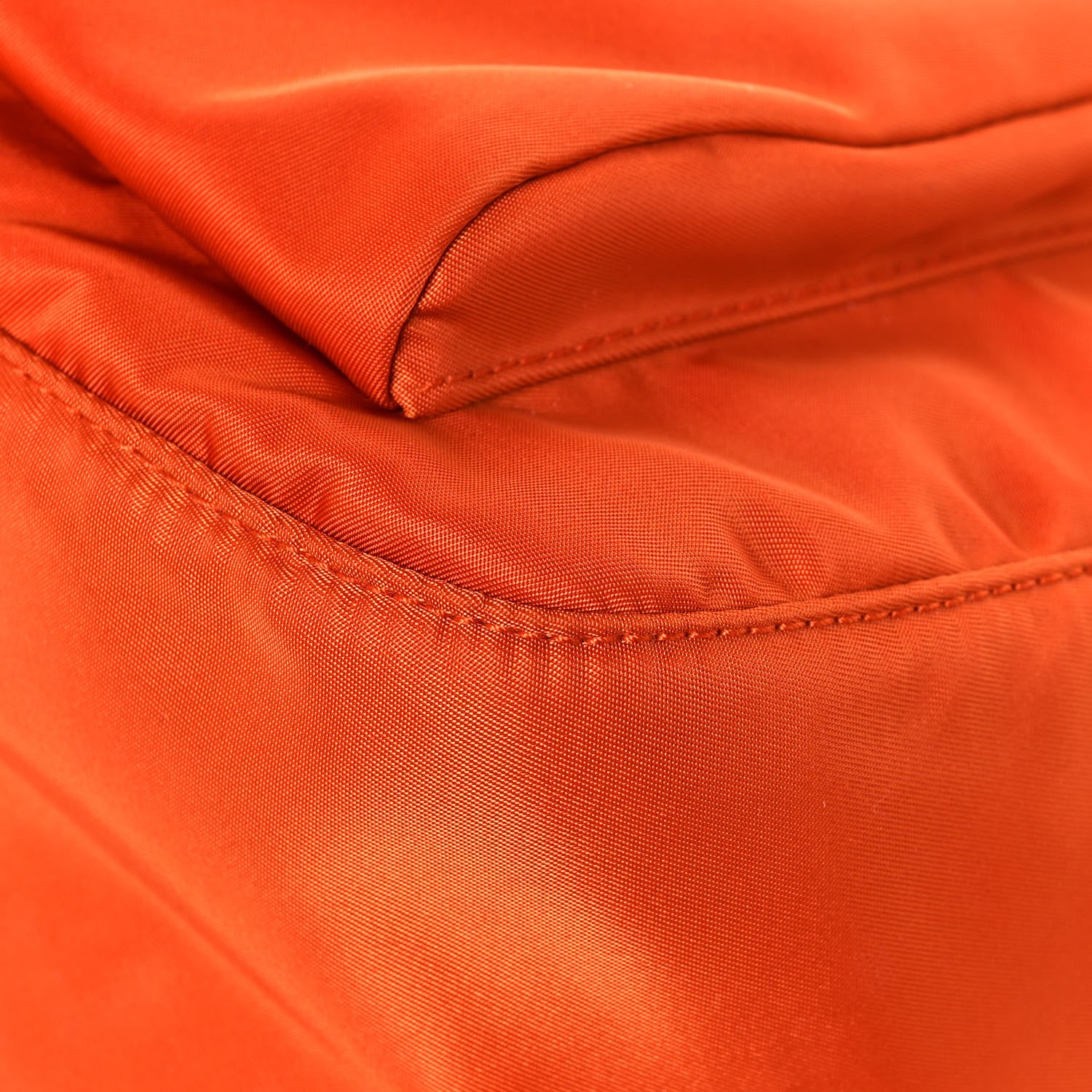 Prada Tessuto Nylon Saffiano Messenger Bag Papaya 9 of 12