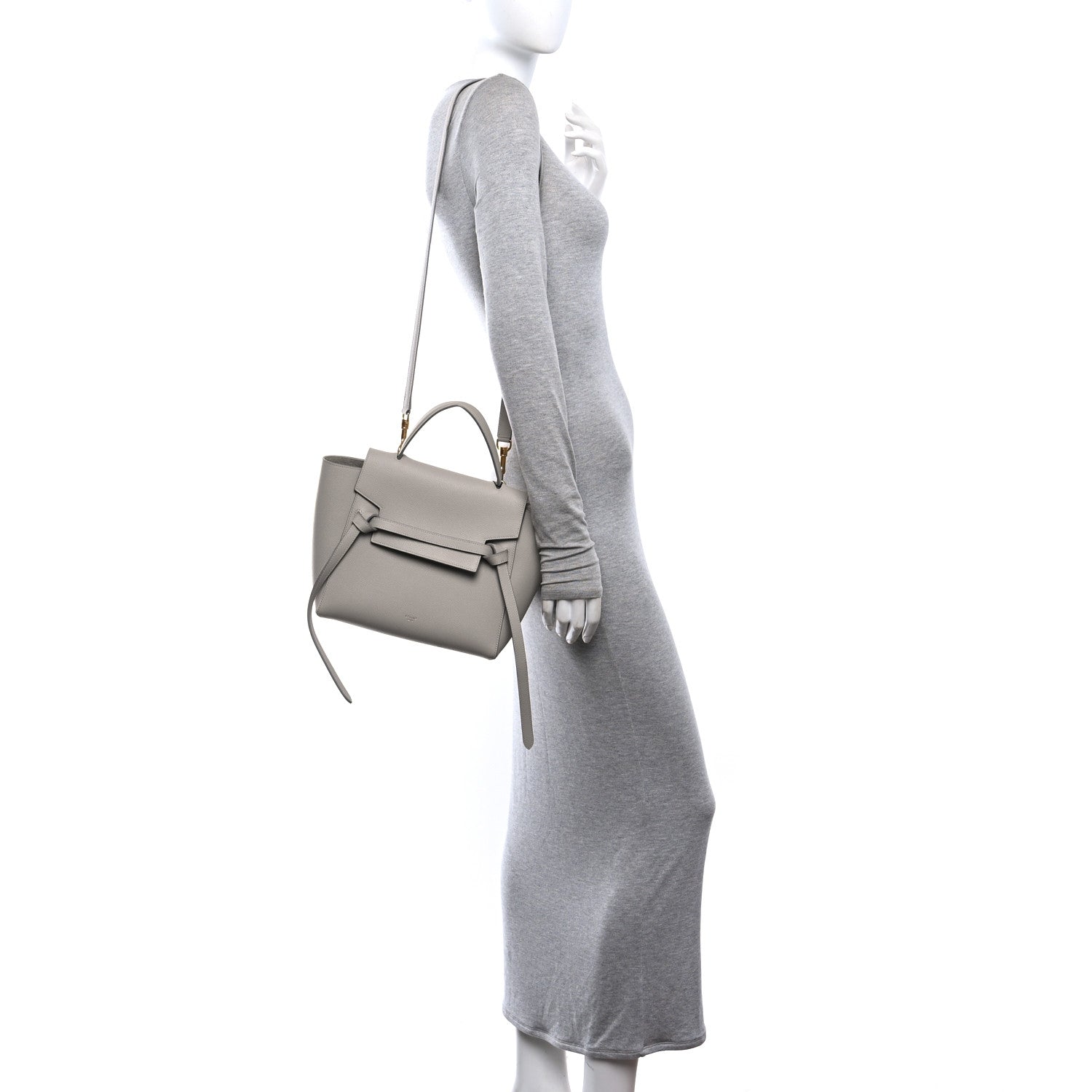 Celine Grained Calfskin Micro Belt Bag Clay 2 of 11