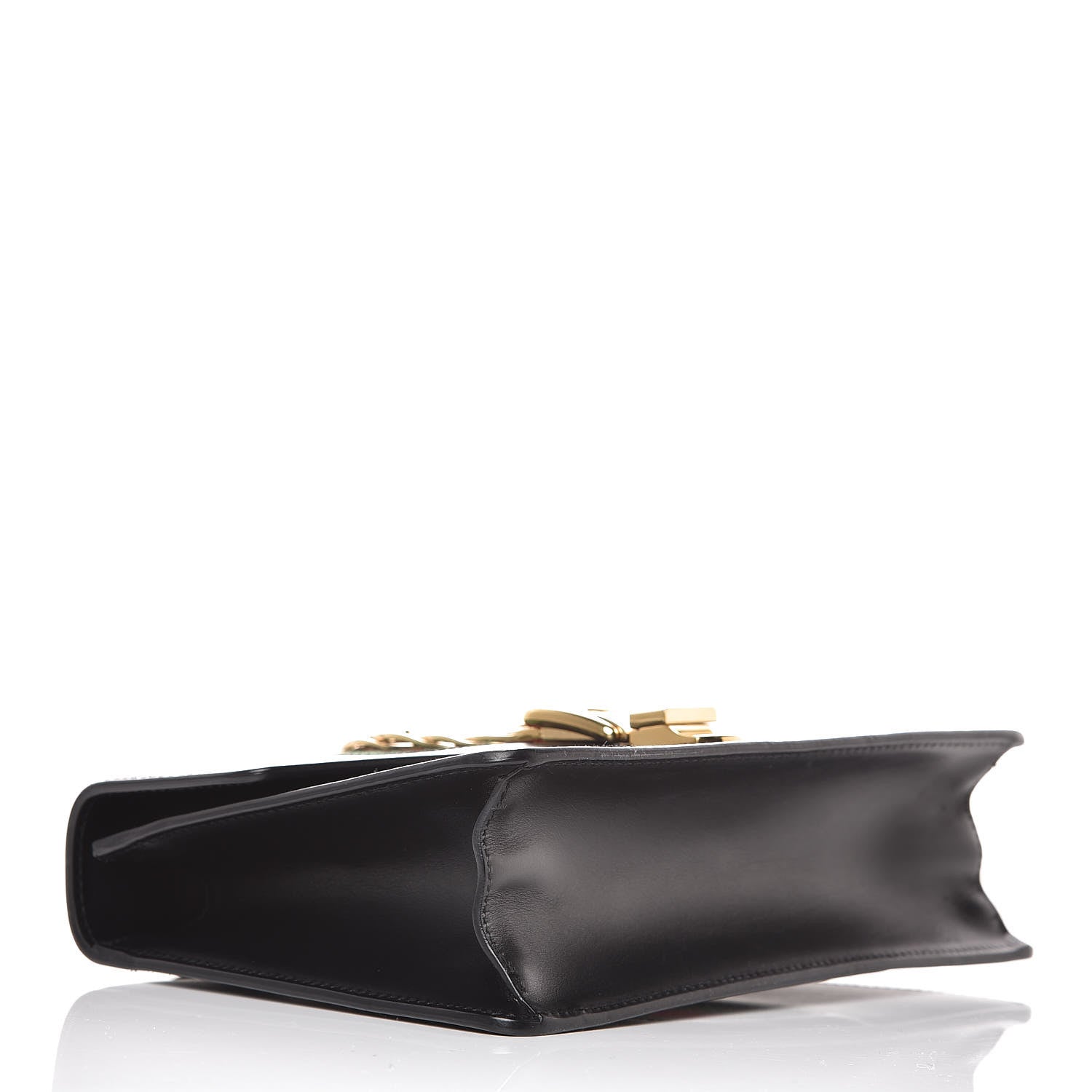 Gucci Calfskin Small Sylvie Shoulder Bag Black 4 of 17