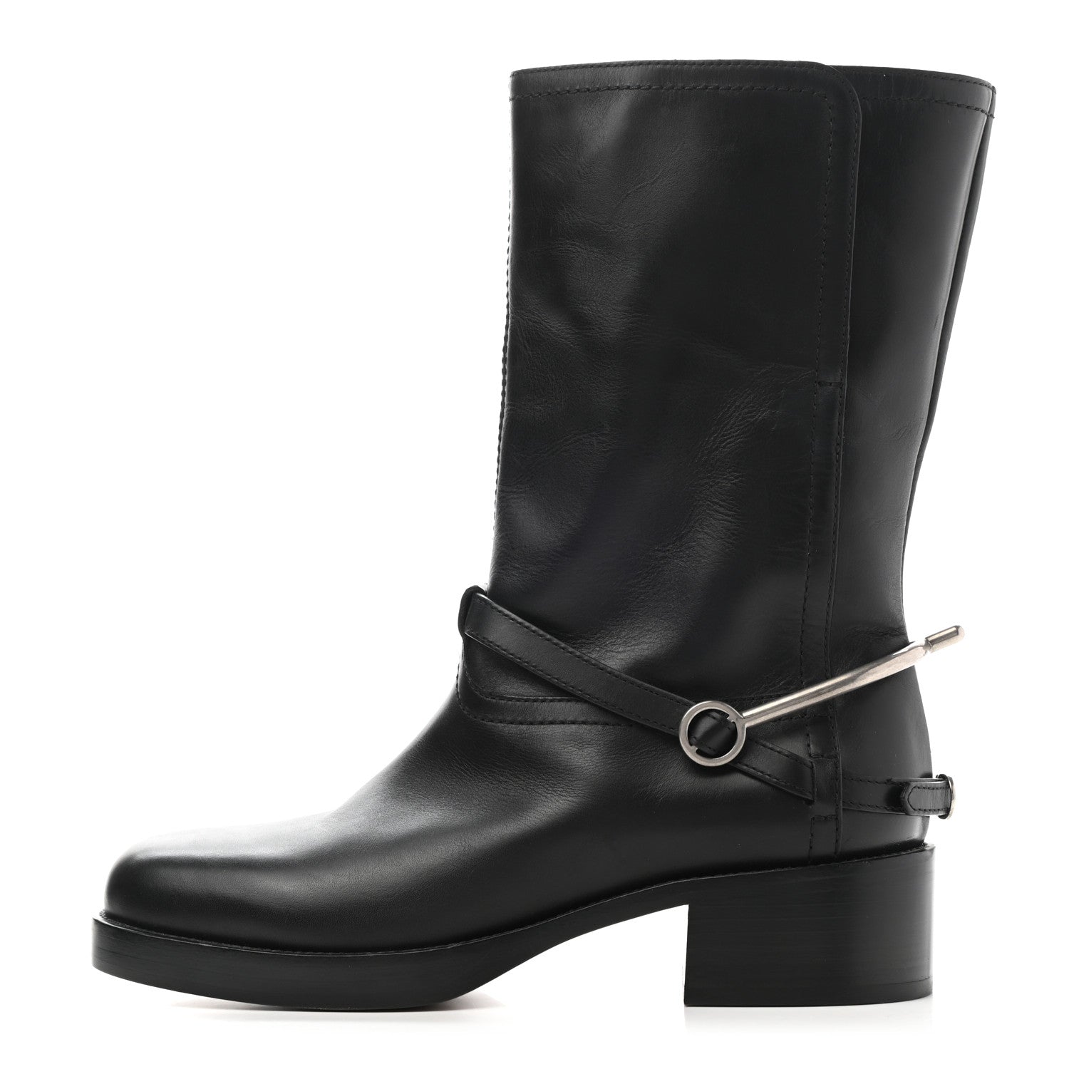 Christian Dior Soft Calfskin Diorider Boots 38 Black 1 of 10