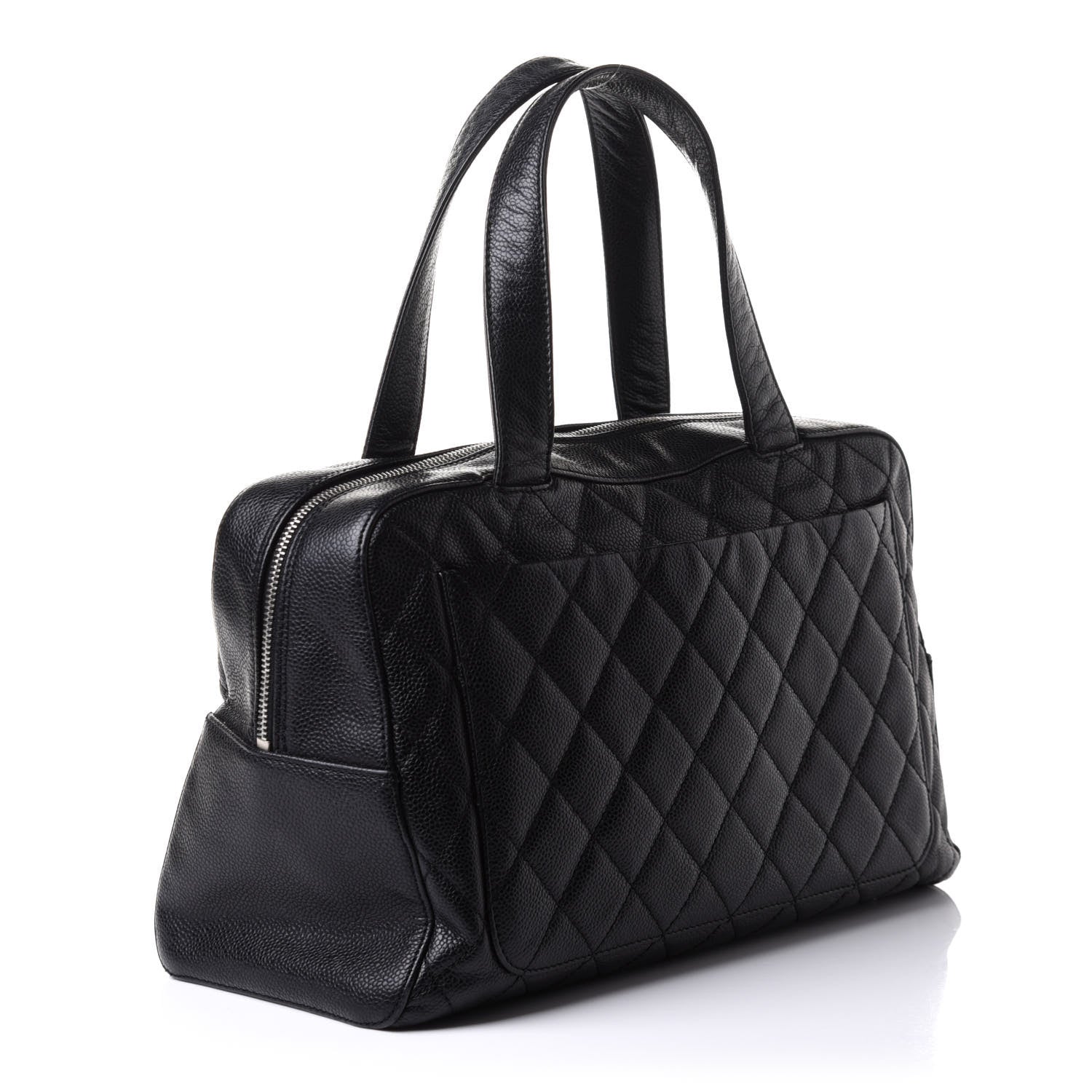 Chanel Caviar Quilted Bowler Black 2 of 9
