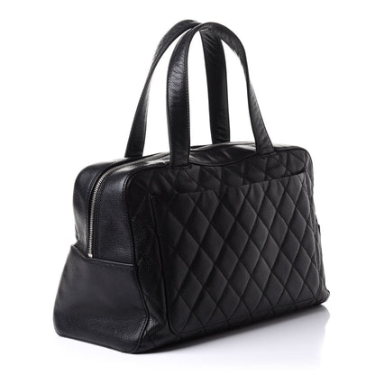 Chanel Caviar Quilted Bowler Black 2 of 9