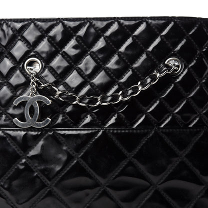 Chanel Vinyl Quilted Large In The Business Tote Black 10 of 11