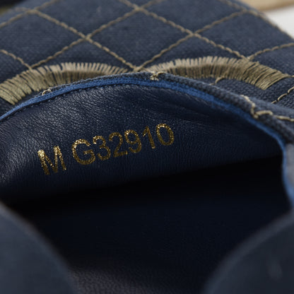 Chanel Fabric CC Espadrilles 40 Blue Green 6 of 8