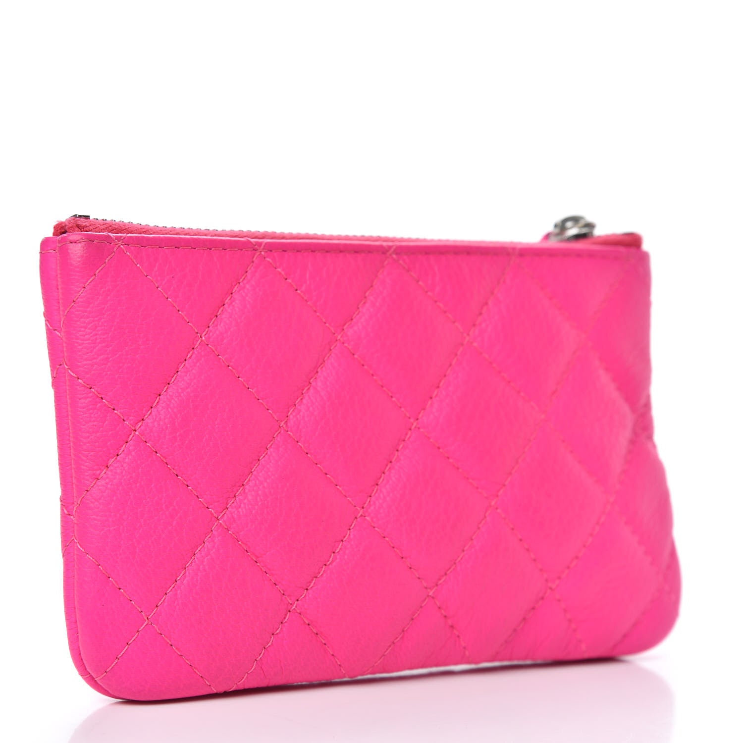 Chanel Goatskin Quilted Small Reissue Cosmetic Case Pink 3 of 9