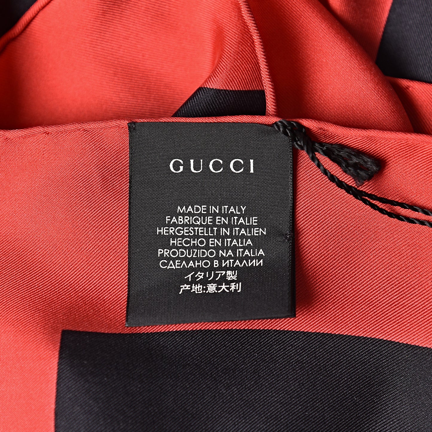 Silk Coco Capitan Logo Scarf Black