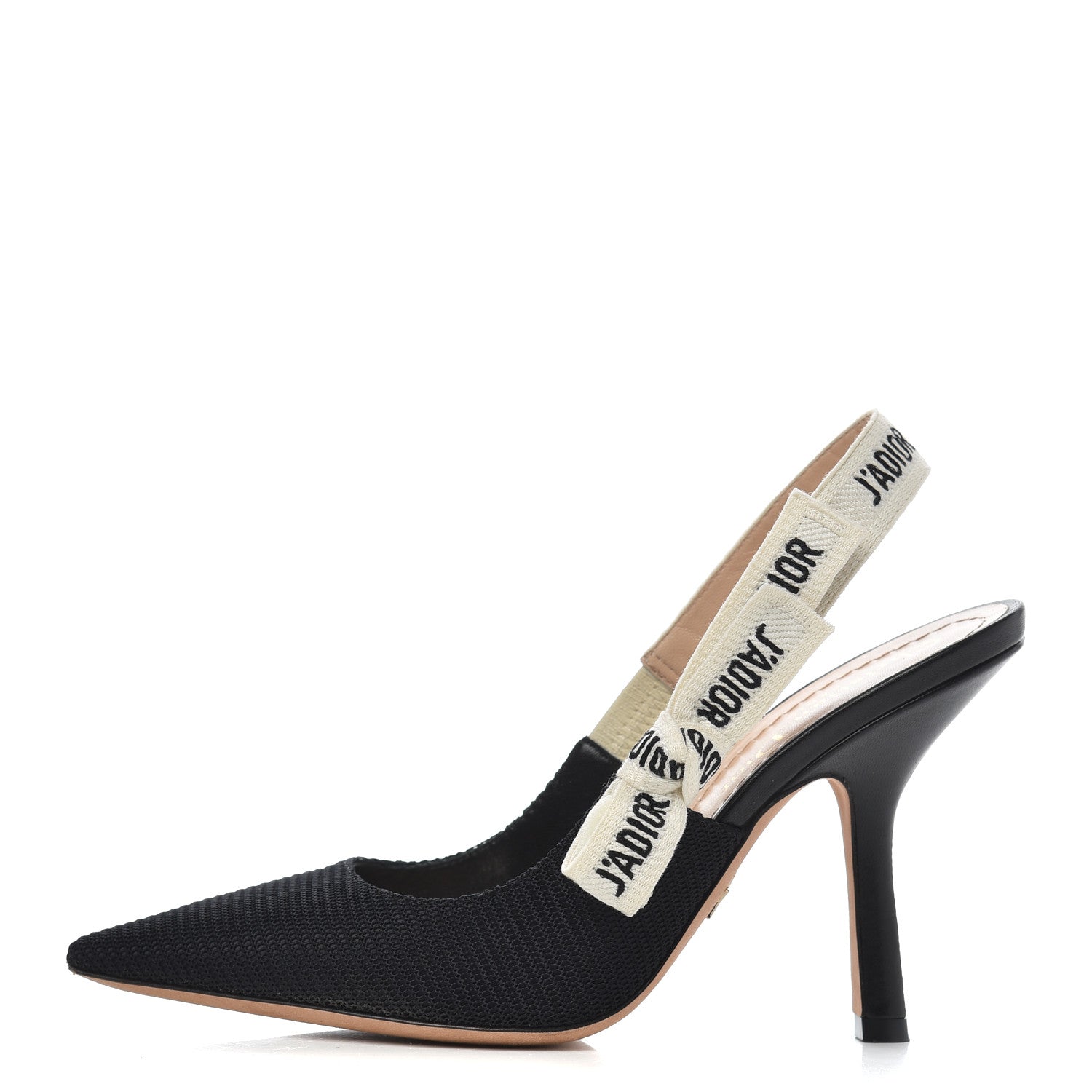 Christian Dior Technical Canvas Ribbon J'Adior Slingback 100mm Pumps 36 Black 1 of 15