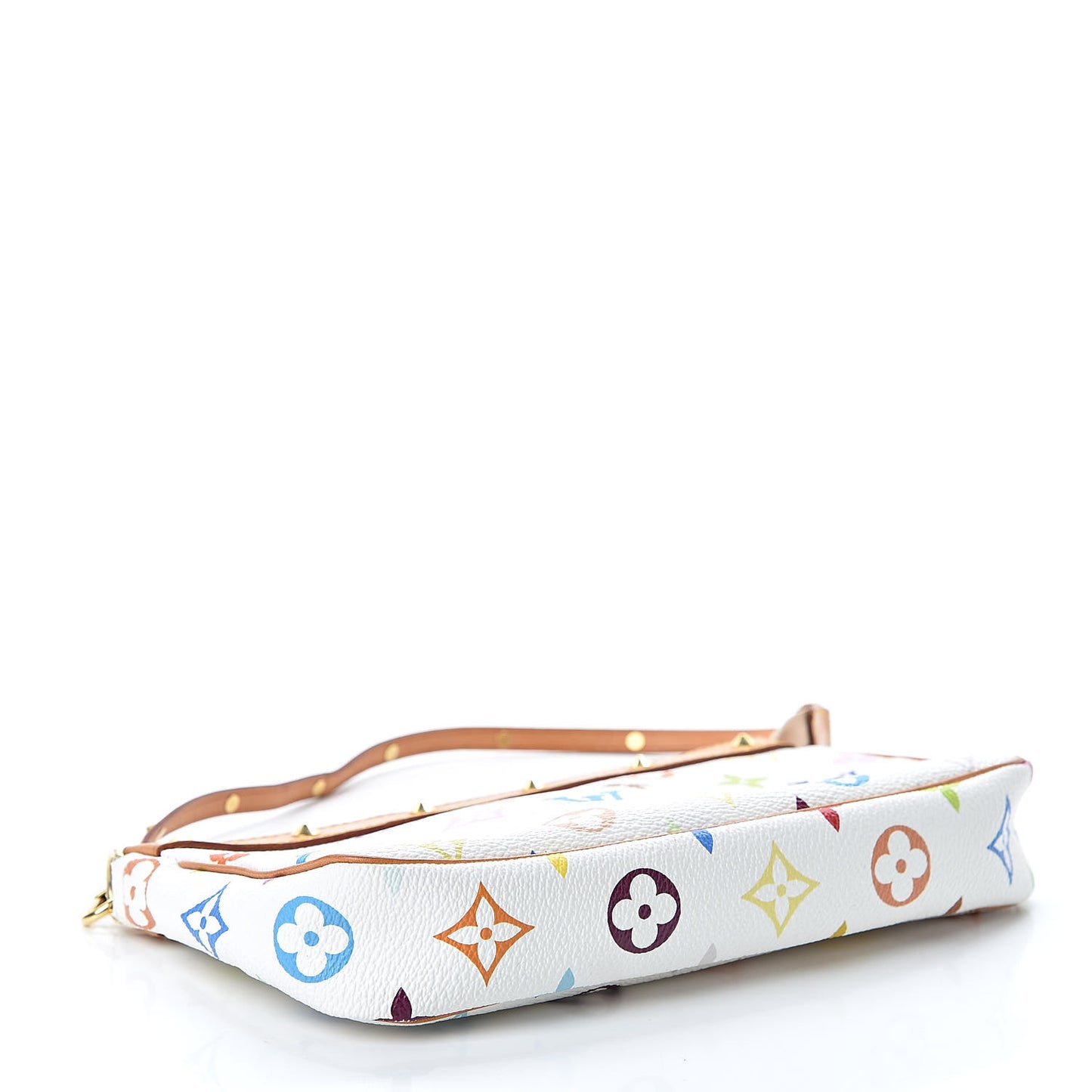 Monogram Multicolor Pochette Accessories White