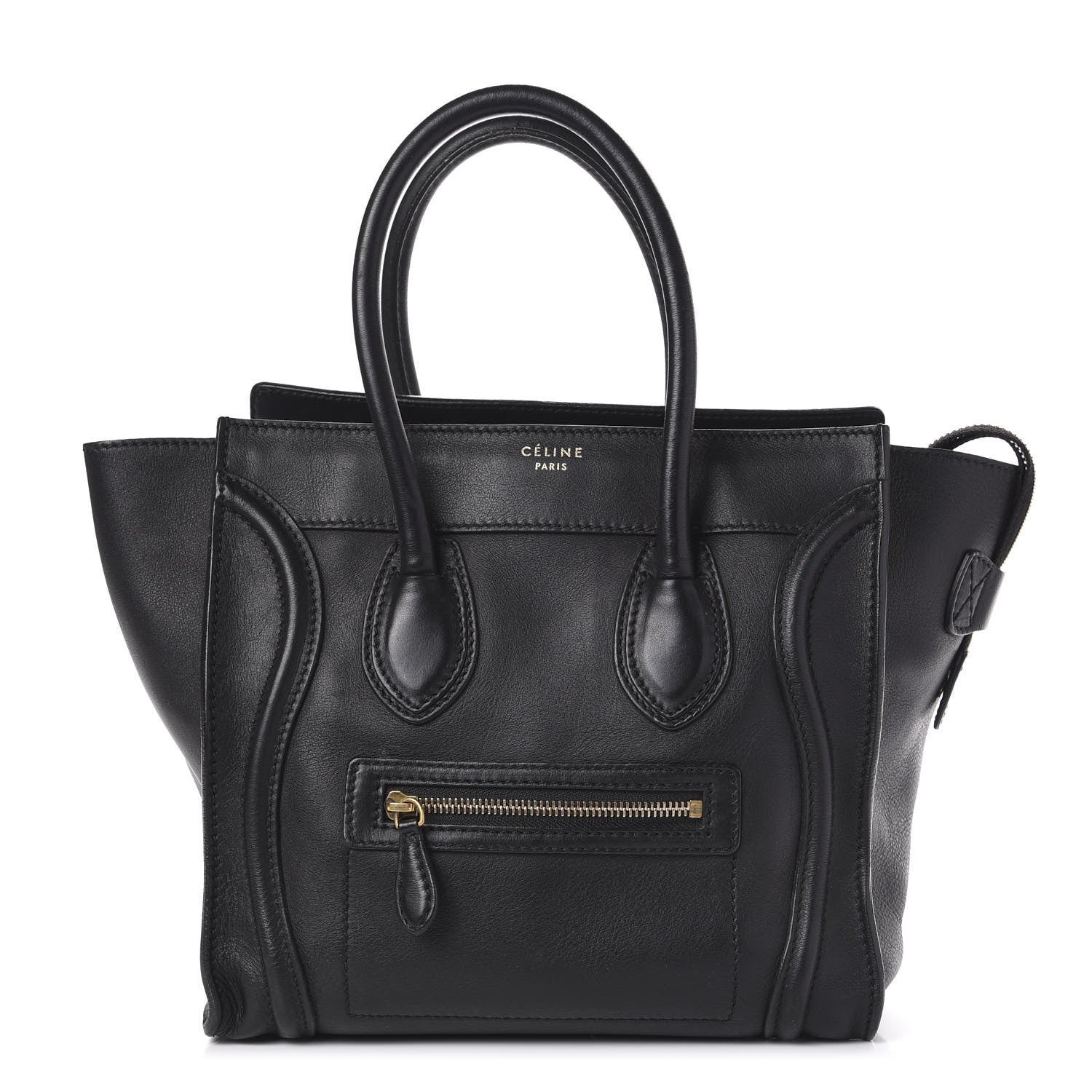 Celine Smooth Calfskin Micro Luggage Black 1 of 10