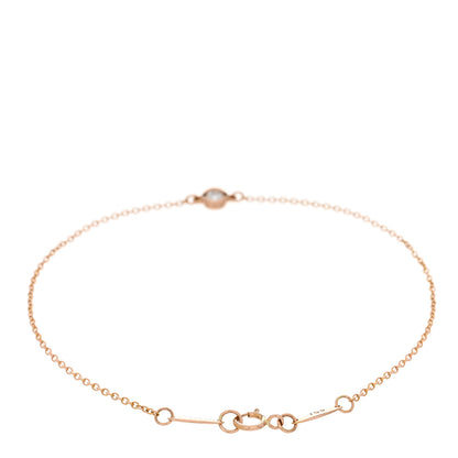 Tiffany 18K Rose Gold Diamond .08ct Elsa Peretti Diamonds by the Yard Bracelet 2 of 4