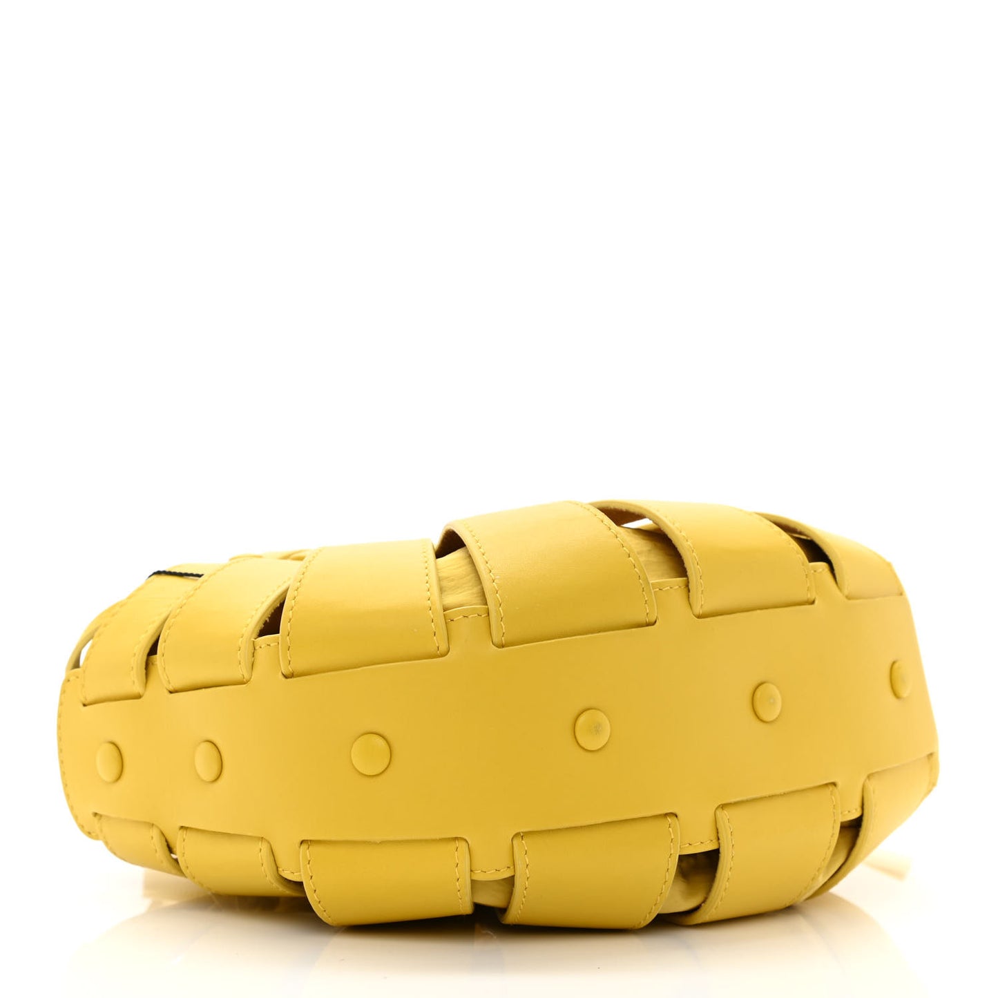 French Calfskin Small Shell Bag Yellow