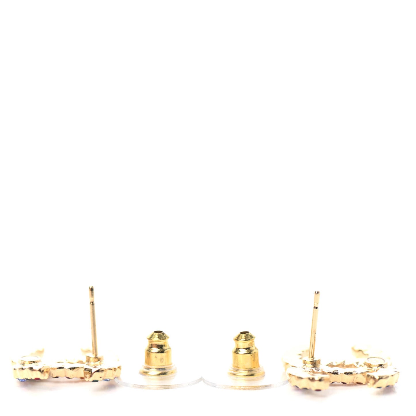 Crystal Over The Rainbow CC Earrings Gold Multicolor