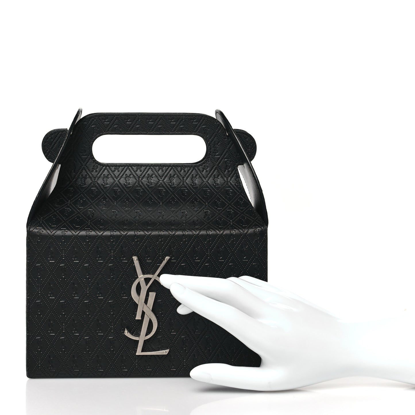 Calfskin Monogram Take Away Box Black