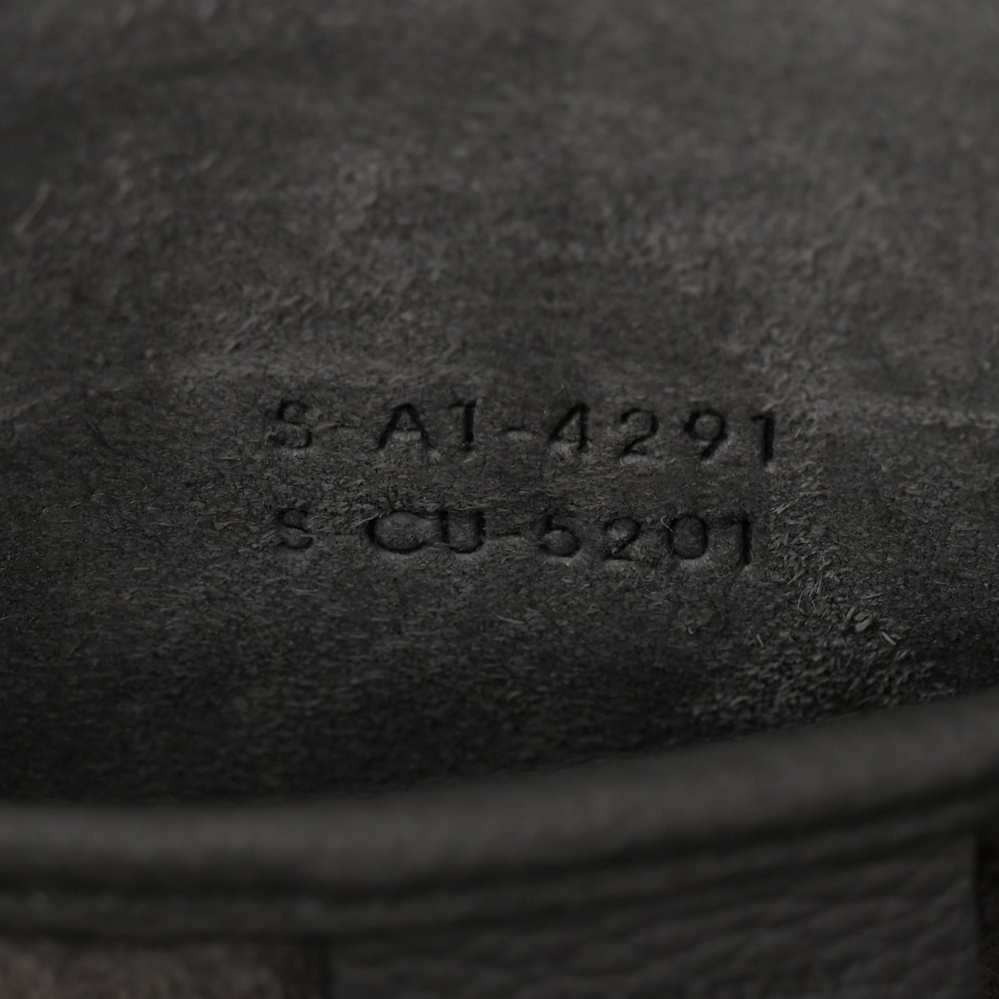 Drummed Calfskin Nano Luggage Kohl
