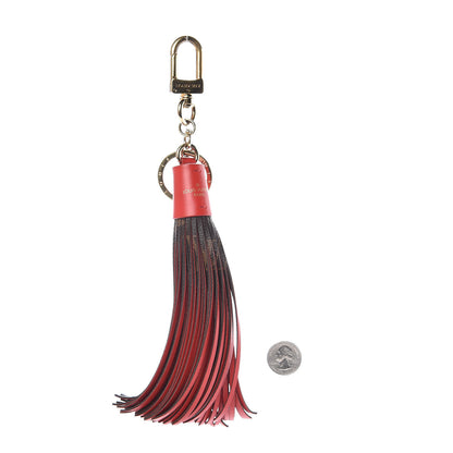 Louis Vuitton Monogram Tassel Bag Charm Red 2 of 6