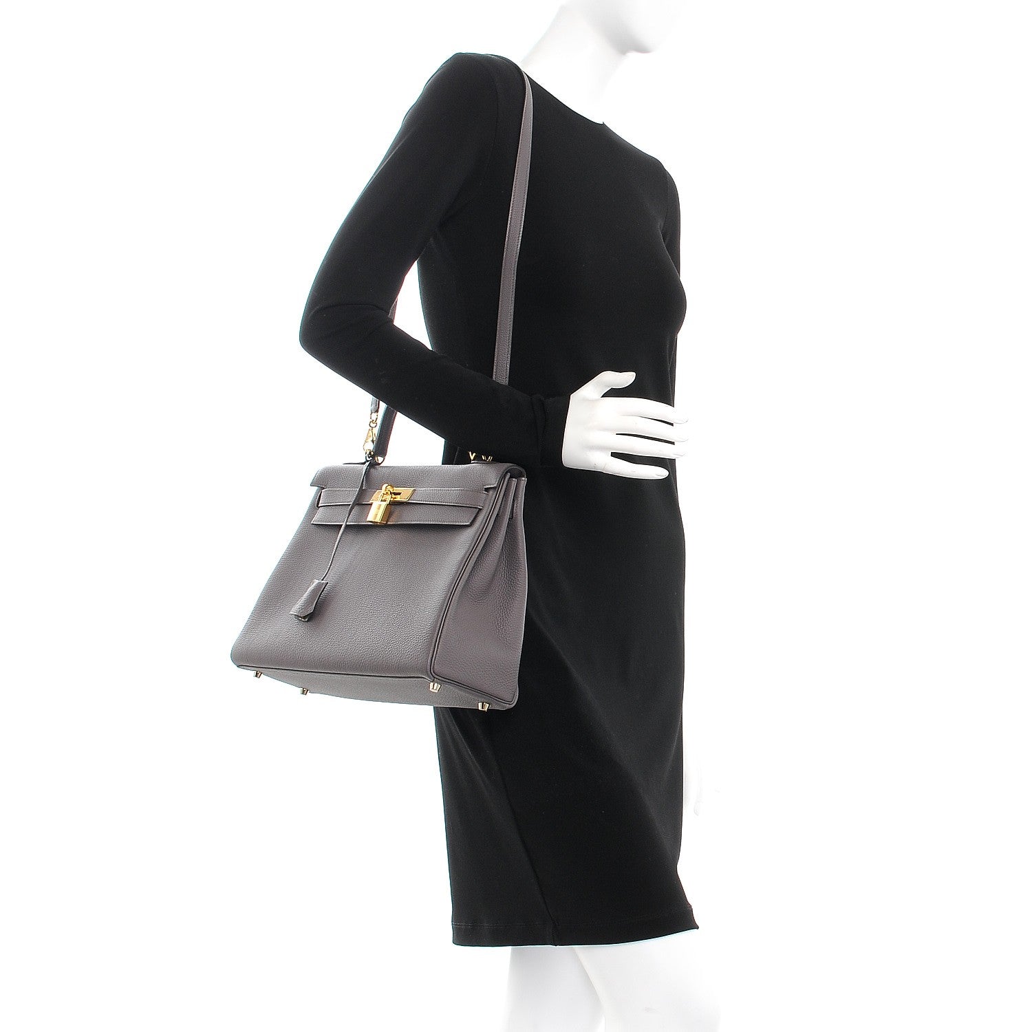 Hermes Togo Kelly Retourne 32 Etain 2 of 34