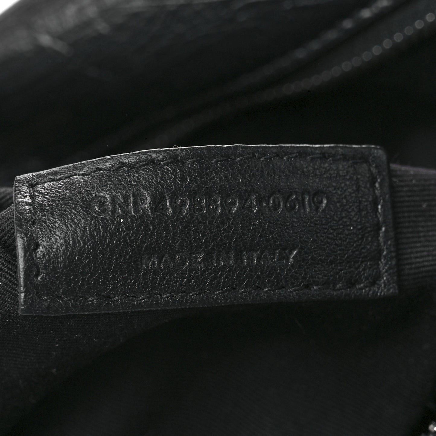 Crinkled Calfskin Matelasse Monogram Medium Niki Chain Satchel Black