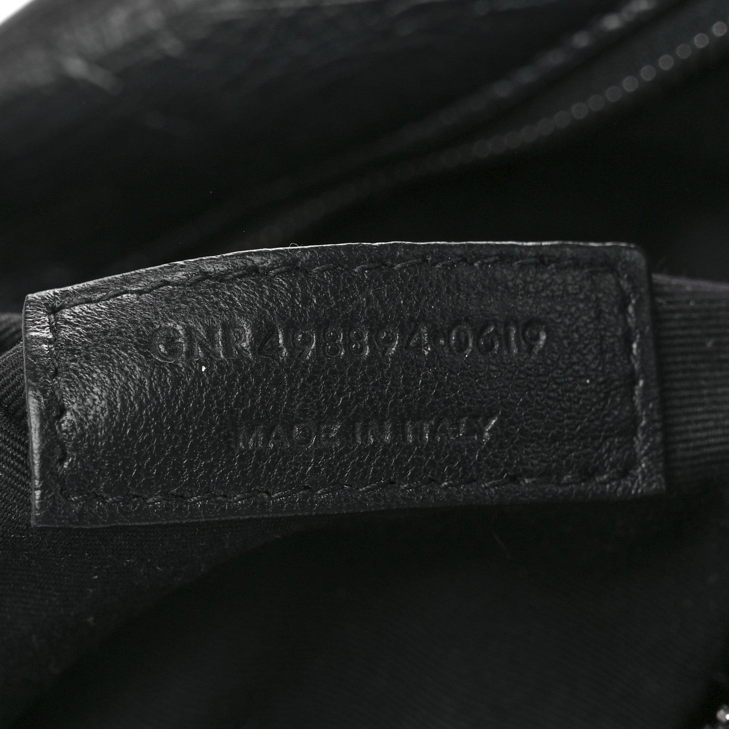 Saint Laurent Crinkled Calfskin Matelasse Monogram Medium Niki Chain Satchel Black 8 of 13