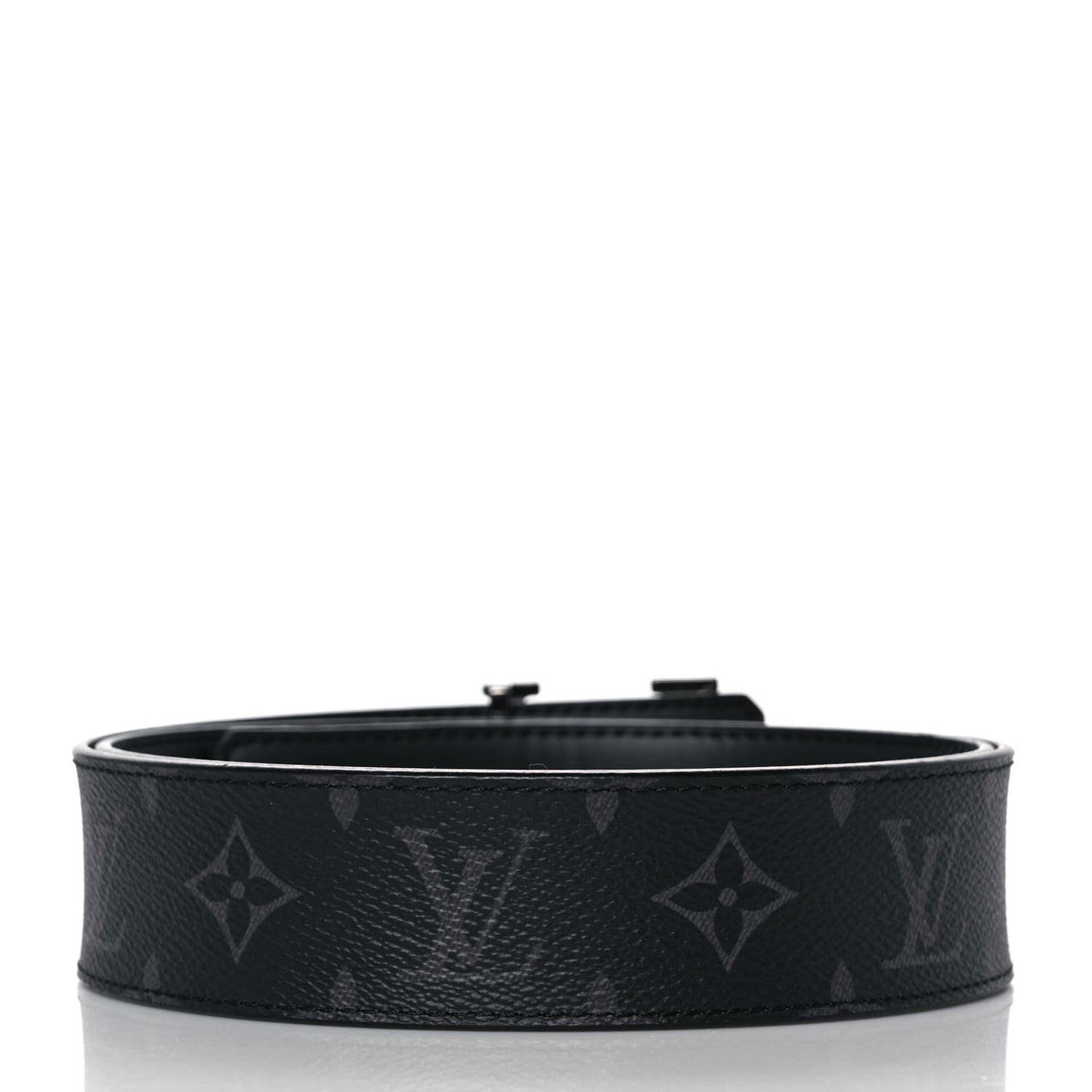 Monogram Eclipse Taigarama 40mm LV Initiales Reversible Belt 85 34 Black