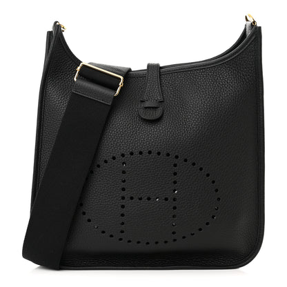Hermes Taurillon Clemence Evelyne III PM Black 6 of 10