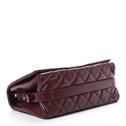 Chanel Goatskin Quilted Medium City Rock Flap Burgundy 3 of 10