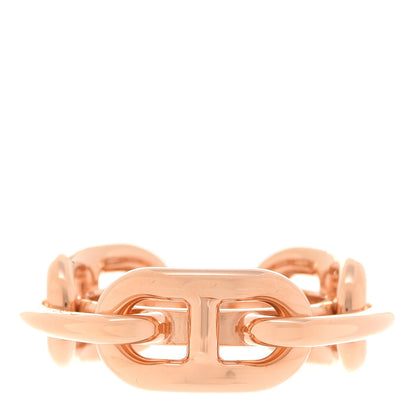 Hermes Plated Brass Regate Scarf Ring Plaqué Or Rose 1 of 4