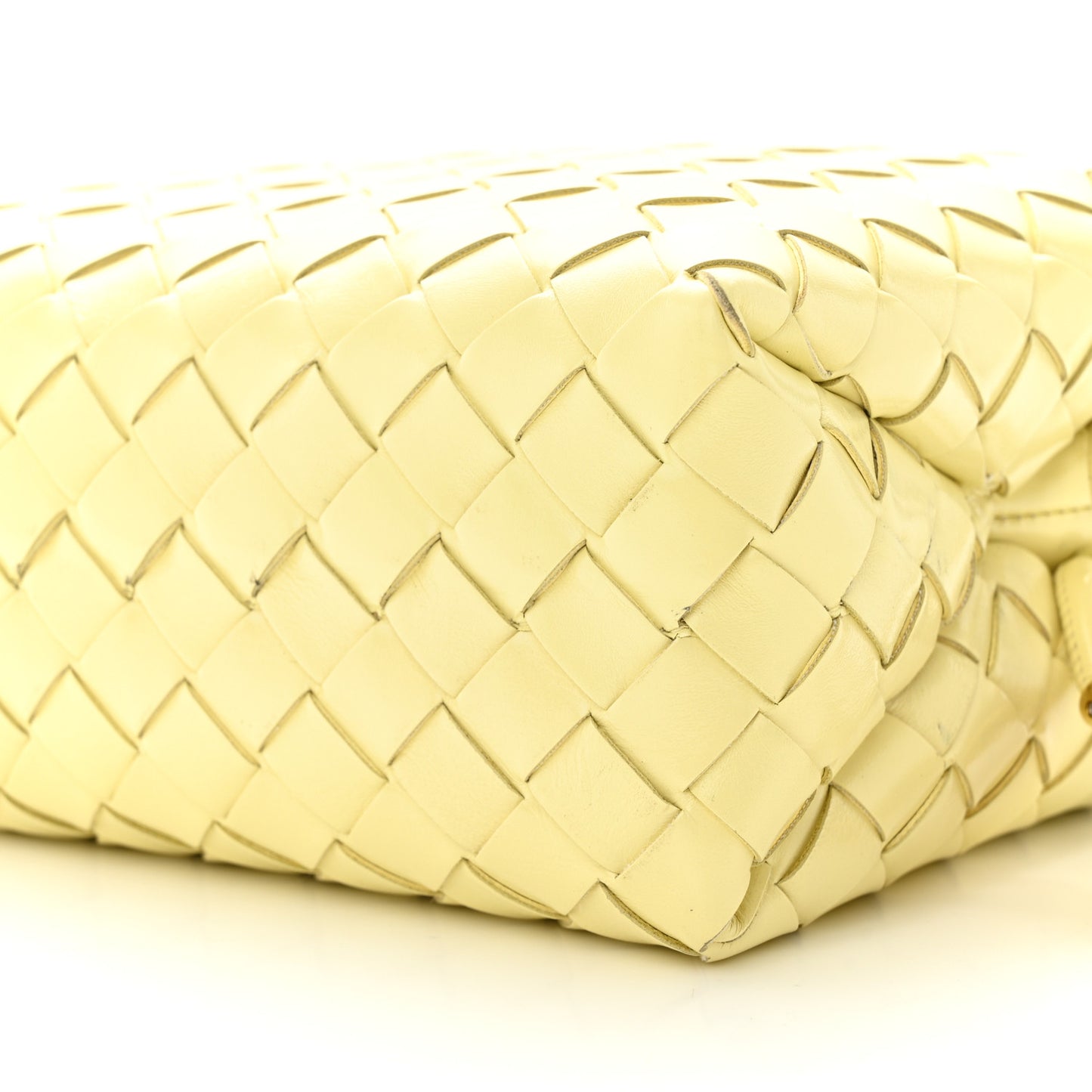 Nappa Intrecciato Metallic Knot Small Loop Crossbody Bag Ice Cream