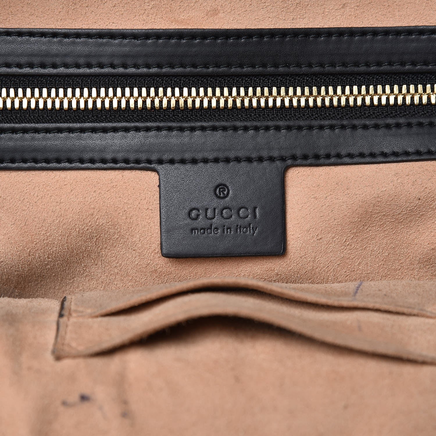 Gucci GG Supreme Monogram Bees Print Small Day Backpack Beige Oro Black 6 of 13
