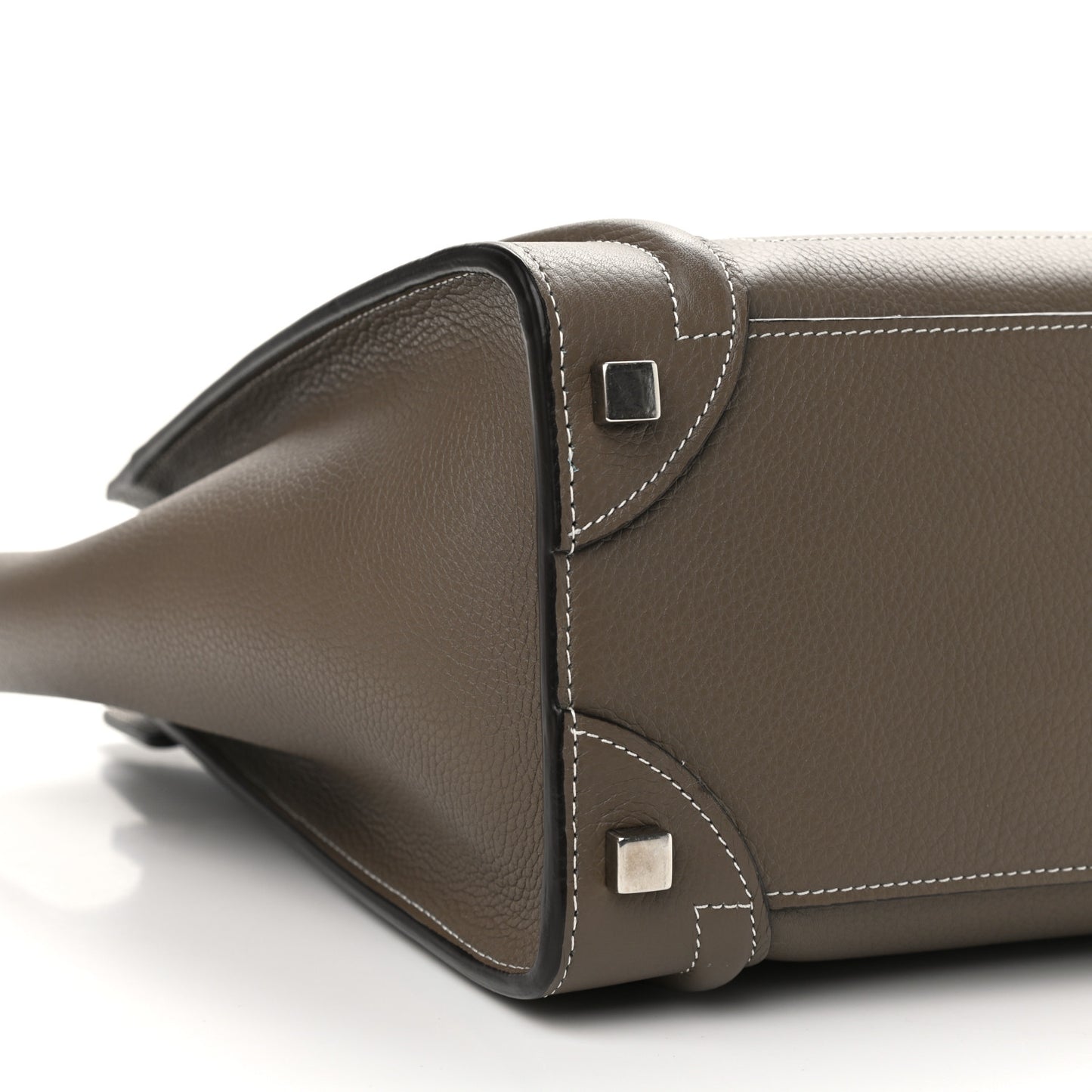 Drummed Calfskin Micro Luggage Souris