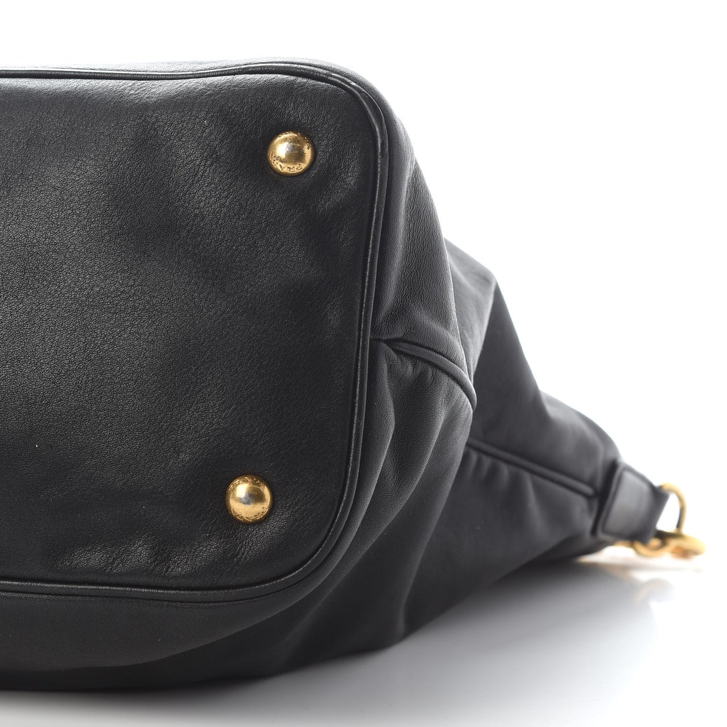 Soft Calf Shopping Tote Black