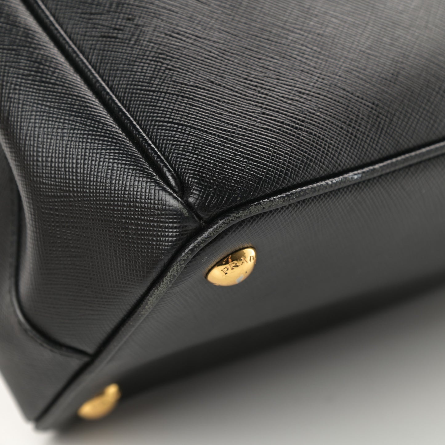 Saffiano Small Galleria Double Zip Tote Black