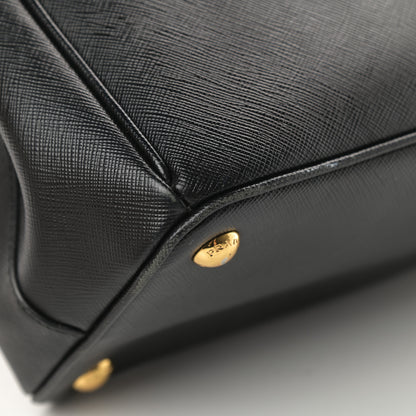Prada Saffiano Small Galleria Double Zip Tote Black 15 of 21