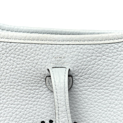 Hermes Taurillon Clemence Amazone Evelyne TPM Bleu Pale Nata 5 of 10