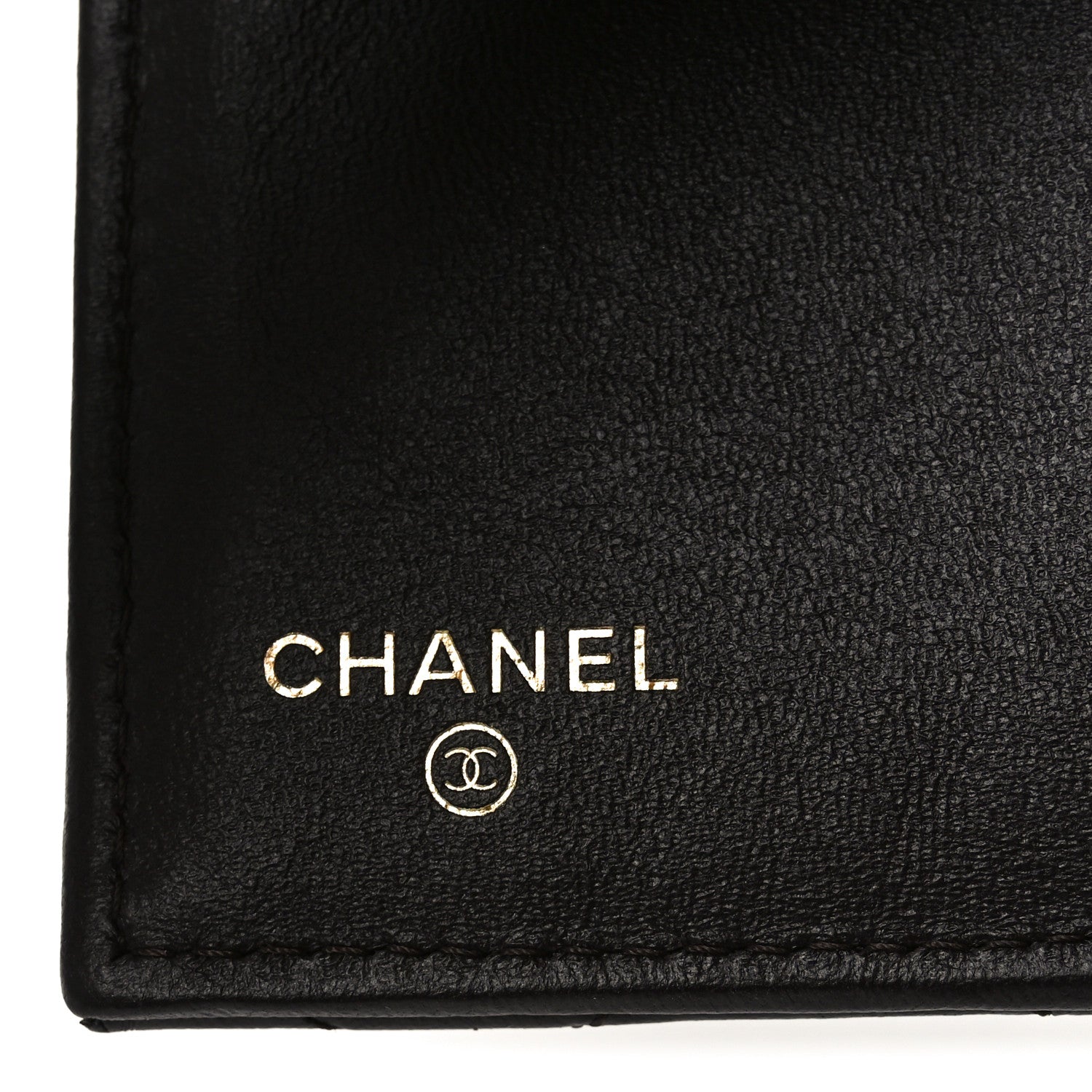 Chanel Lambskin Quilted Textured CC Compact Flap Card Holder Eggplant 6 of 8