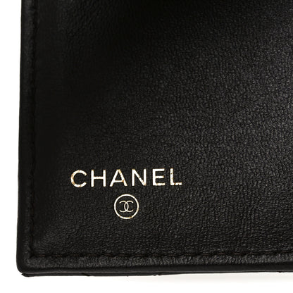 Chanel Lambskin Quilted Textured CC Compact Flap Card Holder Eggplant 6 of 8