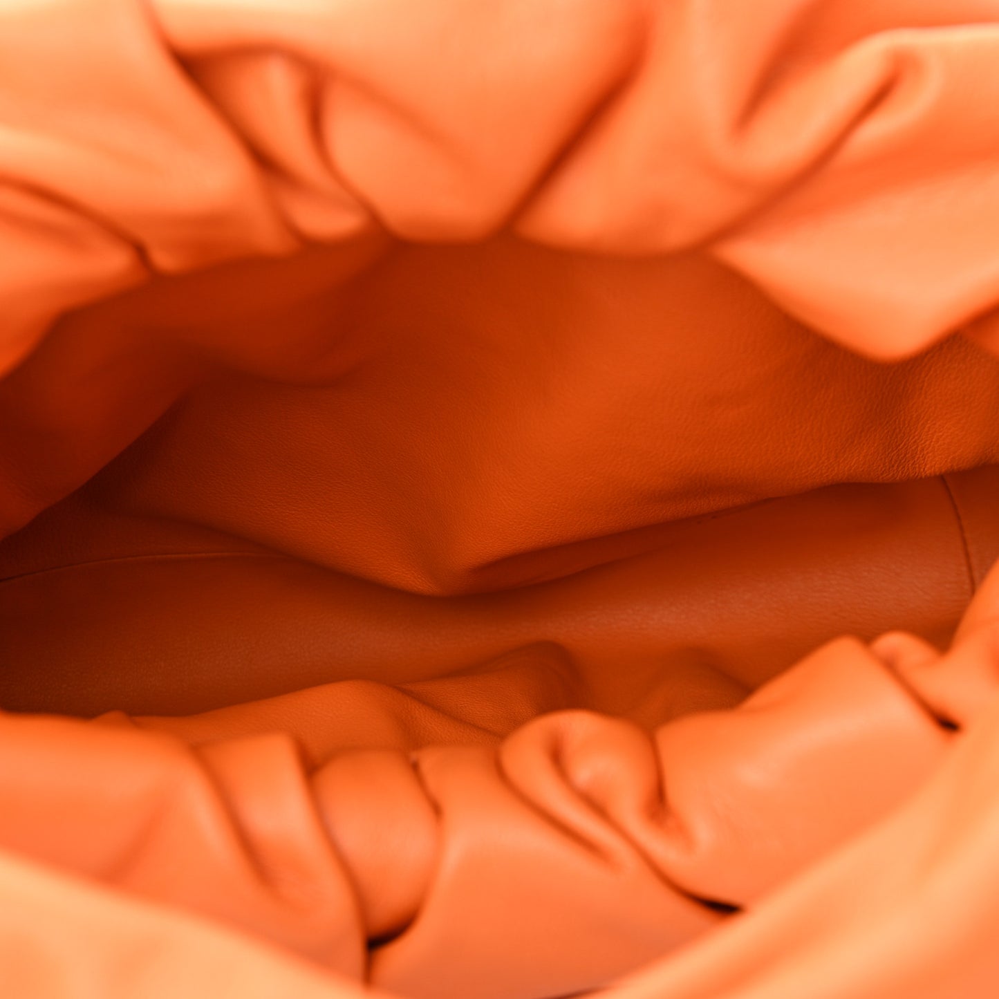 Smooth Butter Calfskin Small The Shoulder Pouch Light Orange